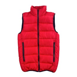 Bulk custom quilted vest jacket Personal design red zipper pocket quilted jacket Vest jacket supplier SKVM014 Bulk custom quilted vest jacket Personal design red zipper pocket quilted jacket Vest jacket supplier SKVM014